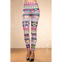 Legging Tribal colore aztec Azteque leggings skinny colorful printed ref-02
