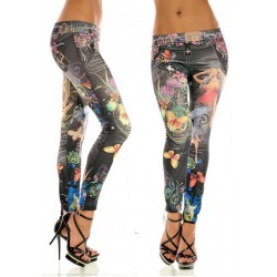 Legging azteque colore aztec tribal leggings skinny colorful printed ref-10