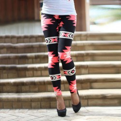 Legging azteque colore aztec tribal leggings skinny colorful printed ref-20