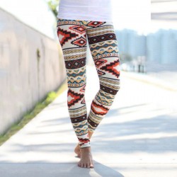 Legging Azteque colore aztec tribal leggings skinny colorful printed ref-17