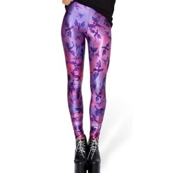 Legging punk grunge fantasy leggings skinny sexy bat chauve souris printed ref-07