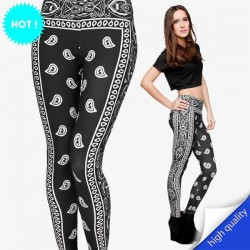 Legging punk grunge Latino Paisley pop leggings skinny sexy printed ref-11