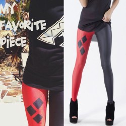 Legging punk grunge leggings skinny play poker print printed ref-02