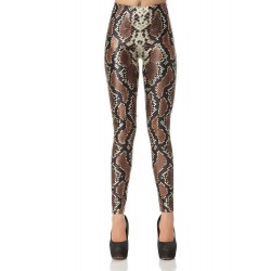 Legging serpent peau snake skin leggings sexy fashion ref-05