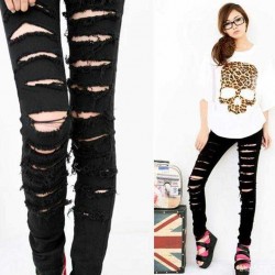 Legging troue dechire destroy ripped leggings sexy fashion ref-13