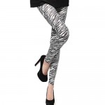 Legging imprime Zebre Noir et Blanc leggings printed ref-17